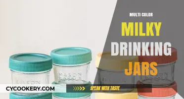 Vibrant Multi-Color Milky Drinking Jars: Stylish & Fun Beverage Trend