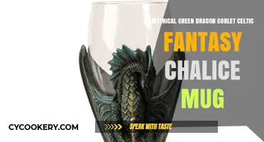 Celtic Fantasy Green Dragon Goblet: Mythical Chalice Mug Magic