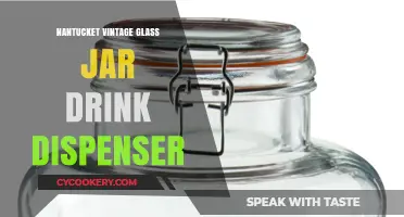Elegant Nantucket Vintage Glass Jar Drink Dispenser for Summer Parties