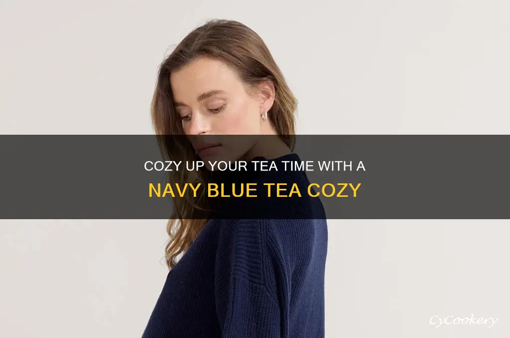 navy blue tea cozy