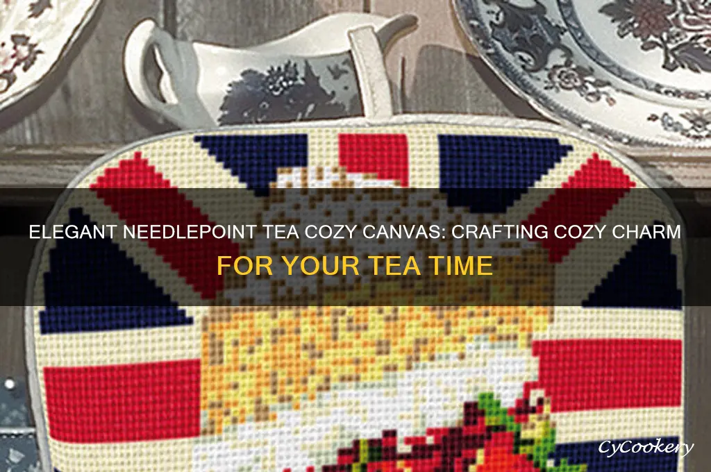 needlepoint tea cozy canvas