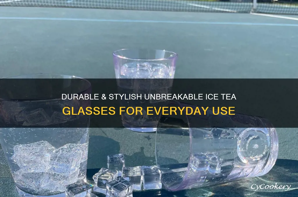 nice unbreakable ice tea glasses