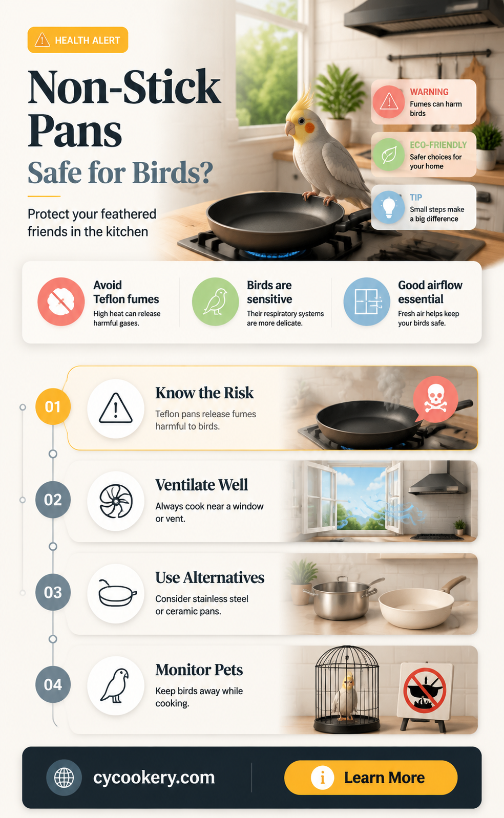 are all non stick pans hazardous to birds