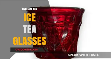 Elegant Noritake Red Ice Tea Glasses: Perfect Summer Sips