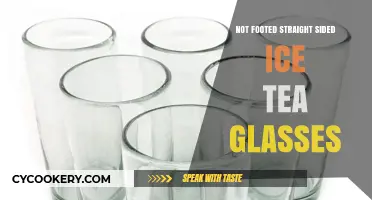 Elegant, Straight-Sided Glasses for Perfectly Poured Iced Tea Every Time