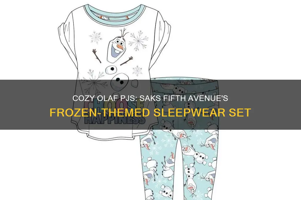 olaf pj set at saks