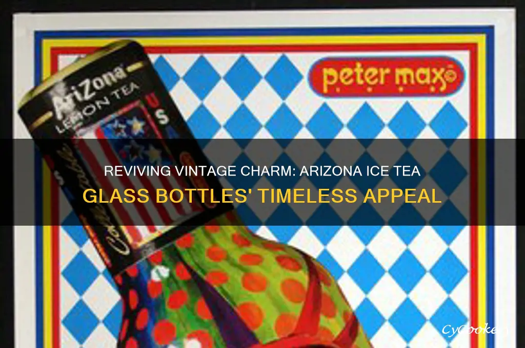 old glass arizona ice tea bottles
