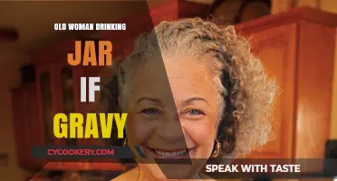 Elderly Woman's Unusual Gravy Habit: Drinking from a Jar Explored
