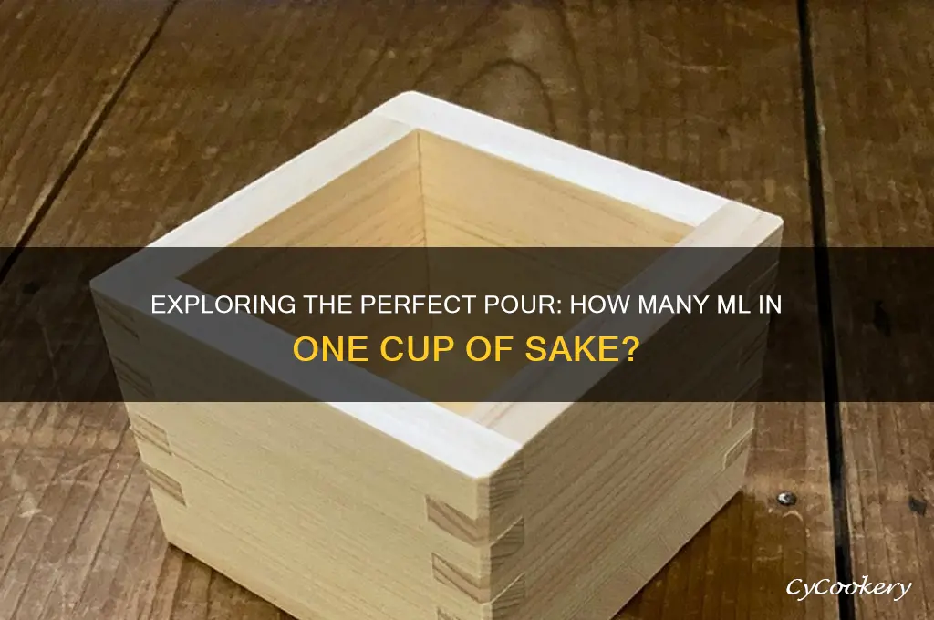 one cup sake ml