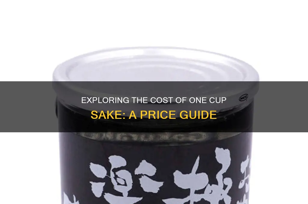 one cup sake price