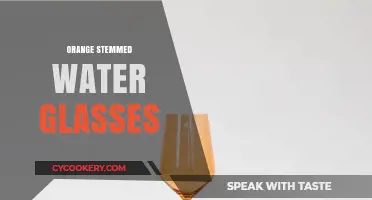 Elegant Orange-Stemmed Water Glasses: Elevate Your Table Setting