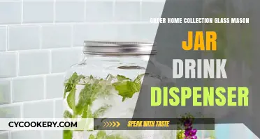 Stylish Glass Mason Jar Drink Dispenser for Easy Home Entertaining