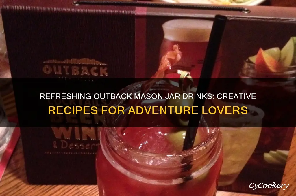 outback mason jar drinks