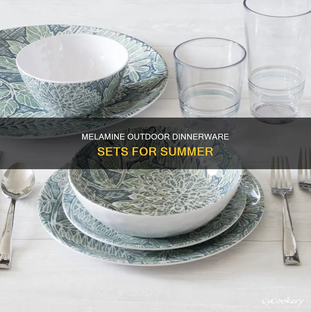 outdoor dinnerware sets melamine