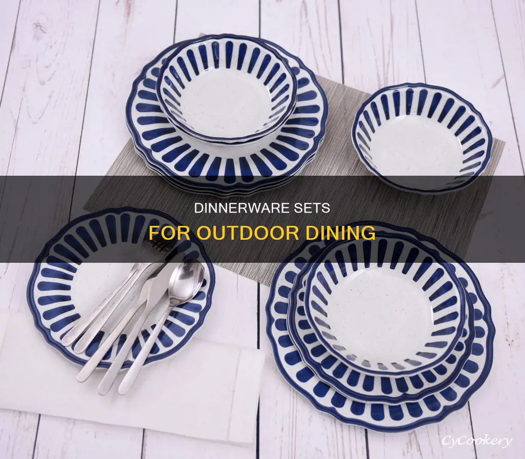 outdoor dinnerware sets