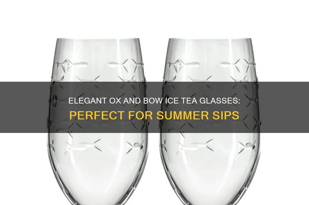 ox and bow ice tea glasses