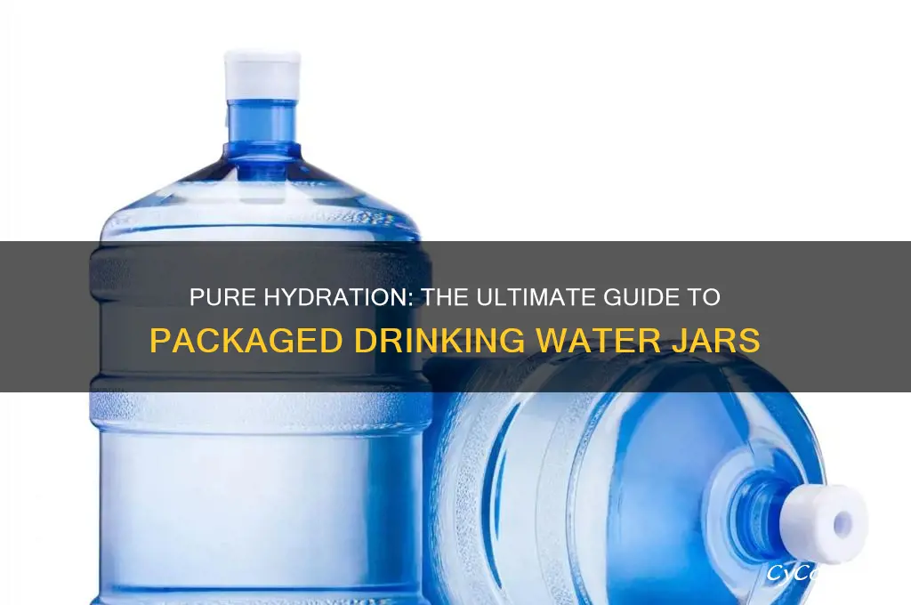 packaged drinking water jar