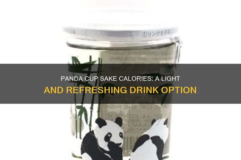 panda cup sake calories