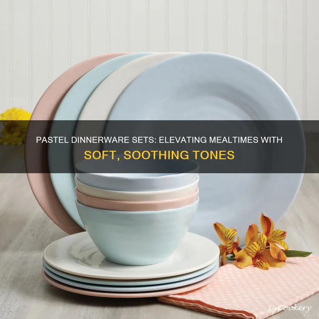 pastel dinnerware sets