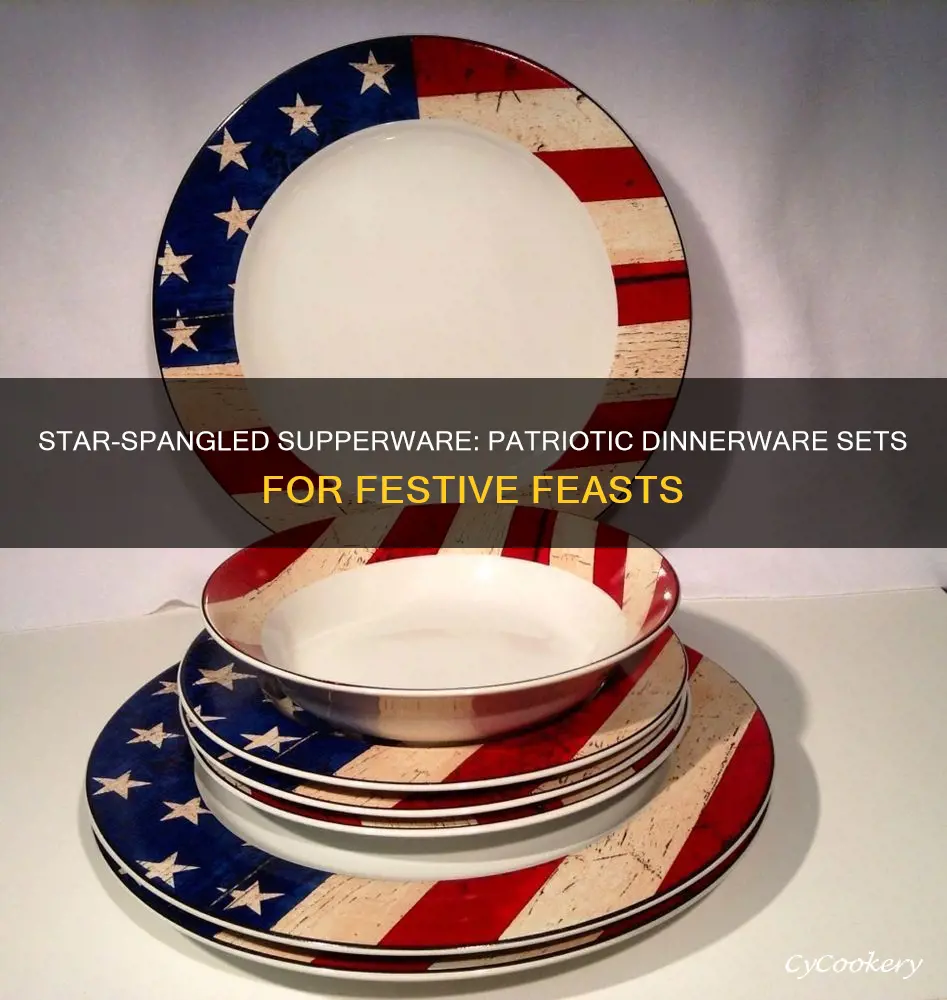 patriotic dinnerware sets