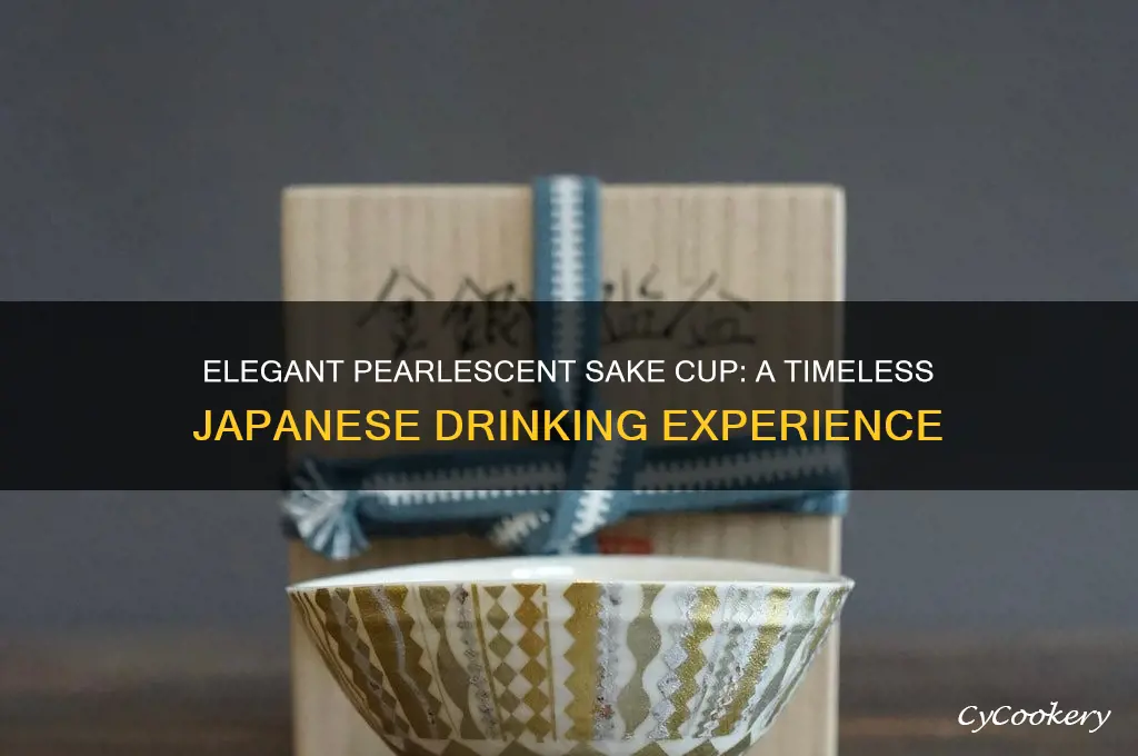 pearlescent sake cup