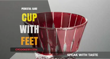 Elegant Pedestal Sake Cup with Feet: A Unique Drinking Experience