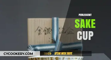 Elegant Perlescent Sake Cup: A Fusion of Tradition and Modern Artistry