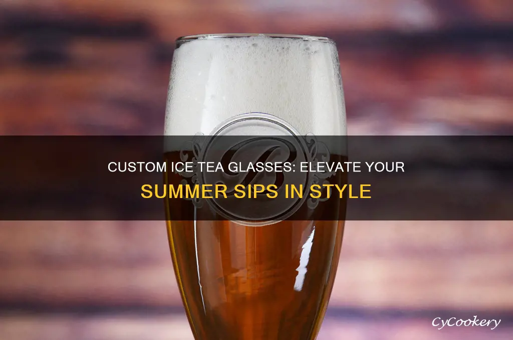personalized ice tea glasses