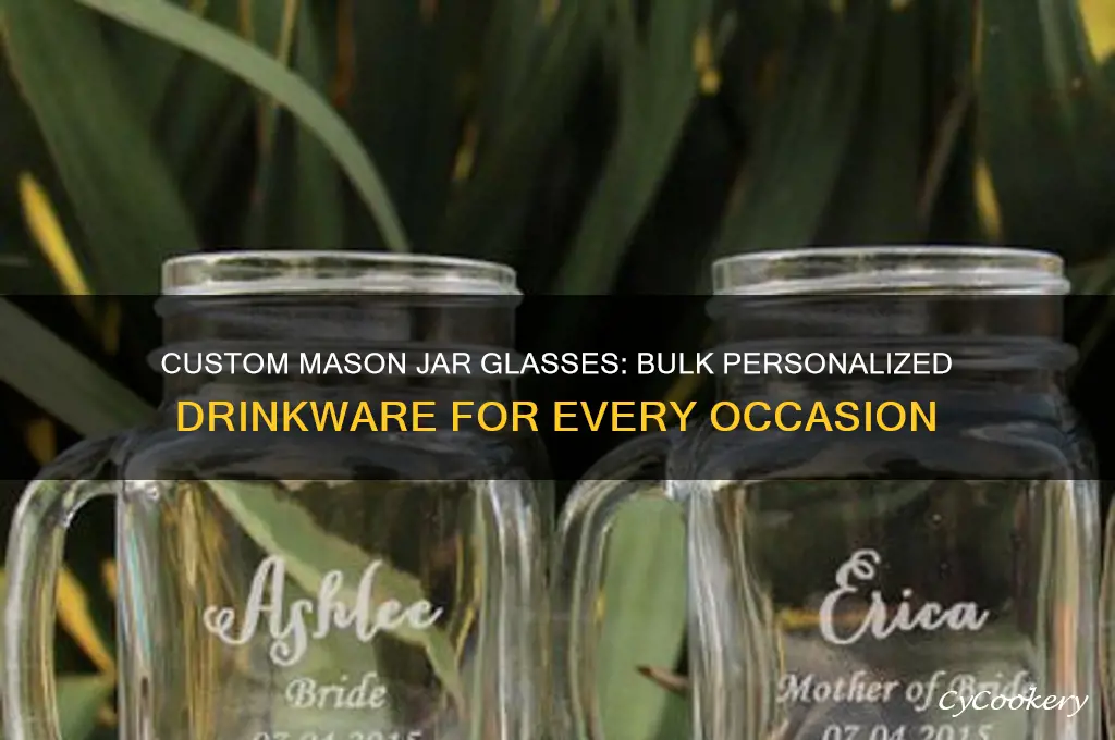 personalized mason jar drinking glasses in bulk
