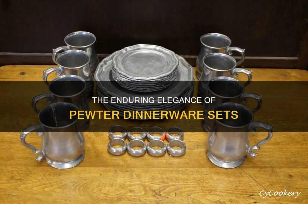 pewter dinnerware sets