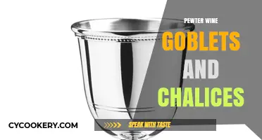 Elegant Pewter Wine Goblets and Chalices: Timeless Elegance for Every Occasion