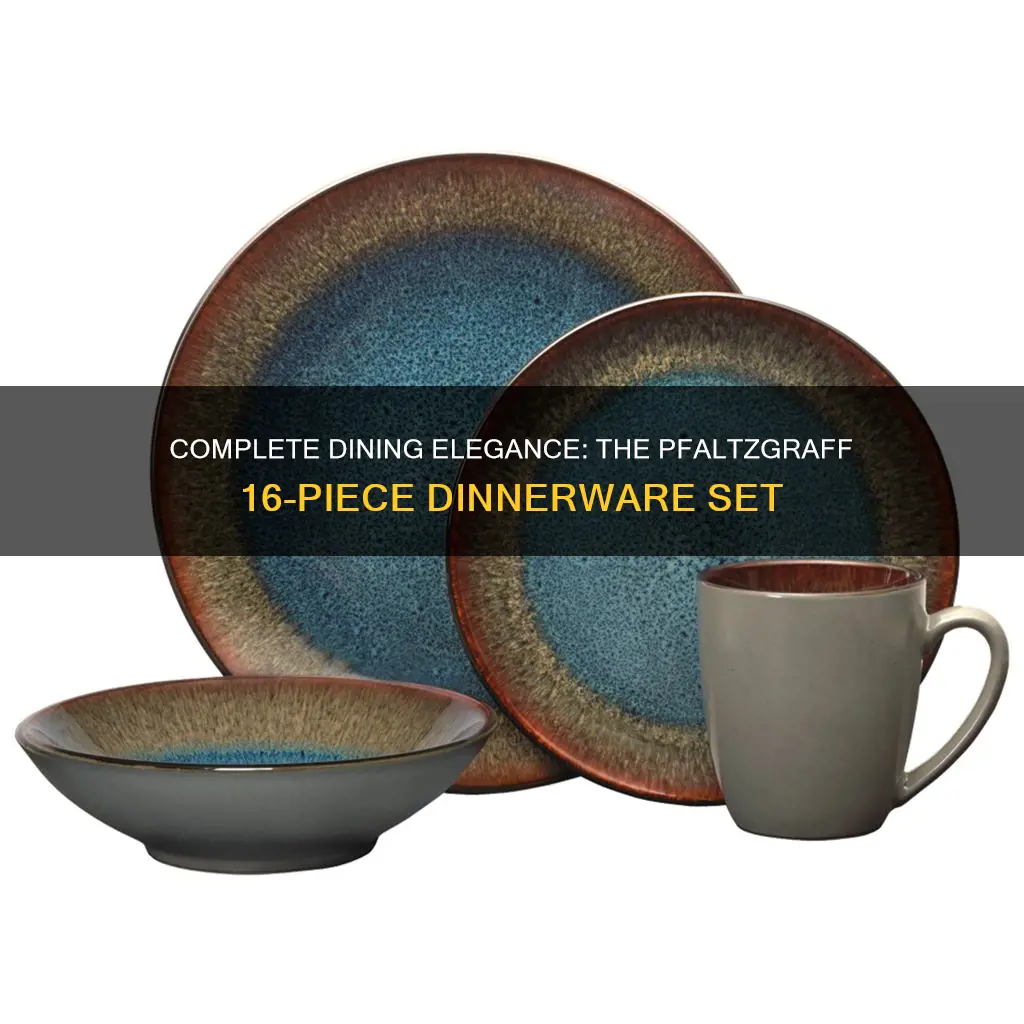 pfaltzgraff 16 piece dinnerware set