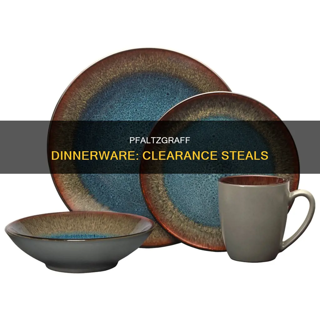 pfaltzgraff dinnerware sets clearance