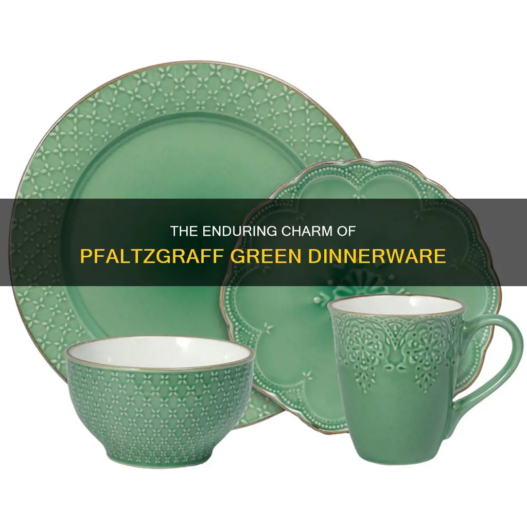 pfaltzgraff green dishes