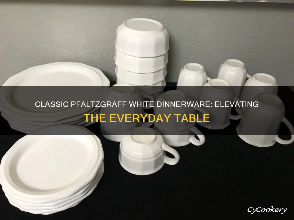 pfaltzgraff white dinnerware