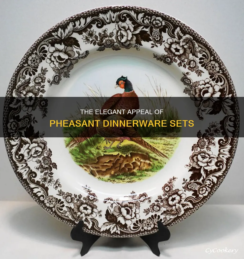 pheasant dinnerware set