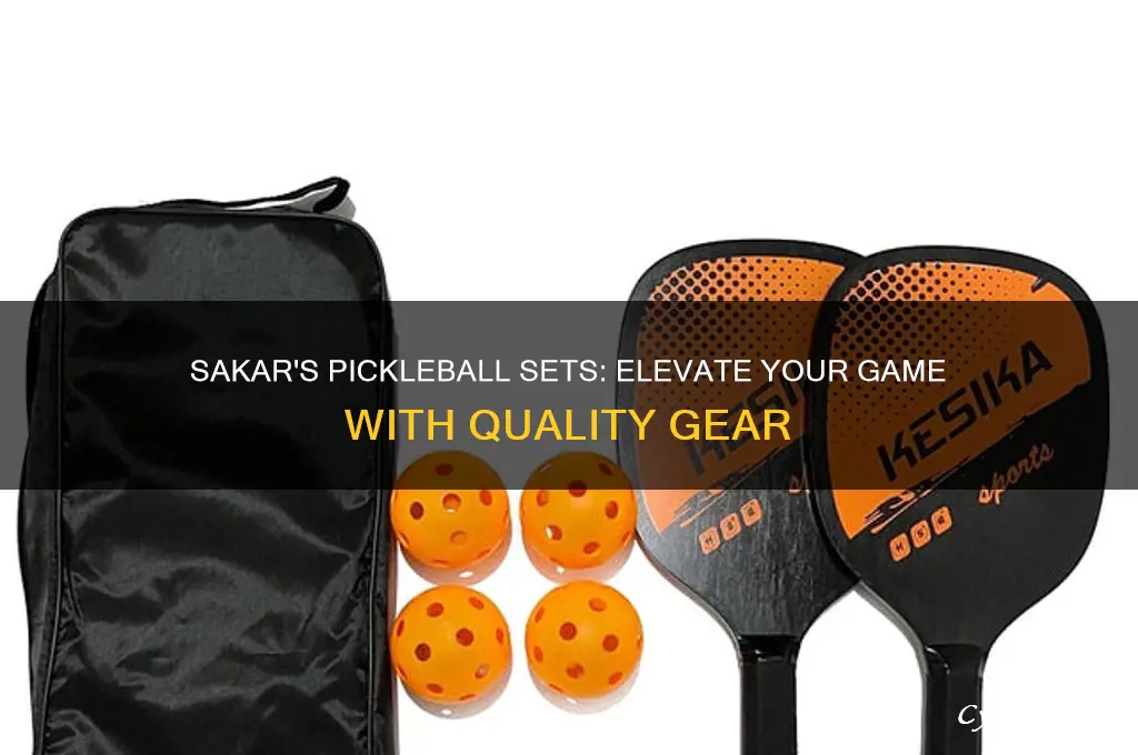 pickle ball sets maker sakar
