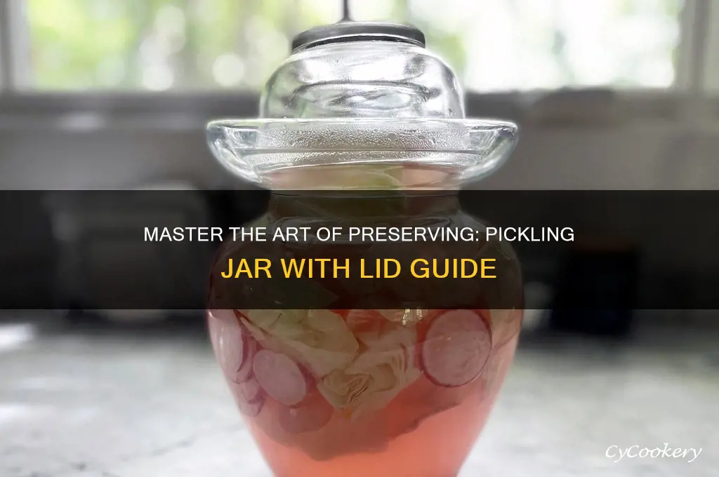 pickling jar with lid
