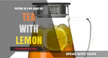 Refreshing Big Glass Iced Tea with Lemon: A Perfect Summer Drink