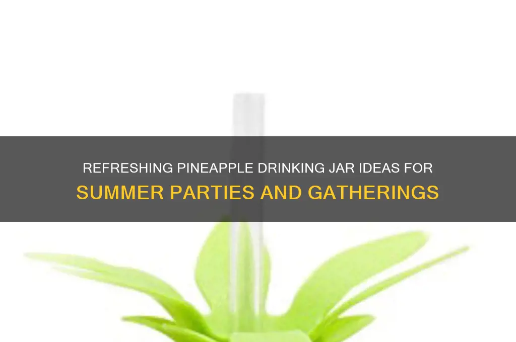 pineapple drinking jar