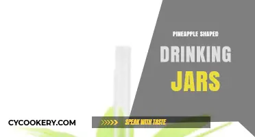 Tropical Sips: Pineapple-Shaped Drinking Jars for Summer Fun