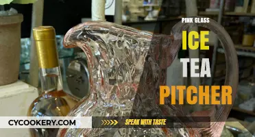 Chic Pink Glass Iced Tea Pitcher: Elevate Your Summer Refreshments