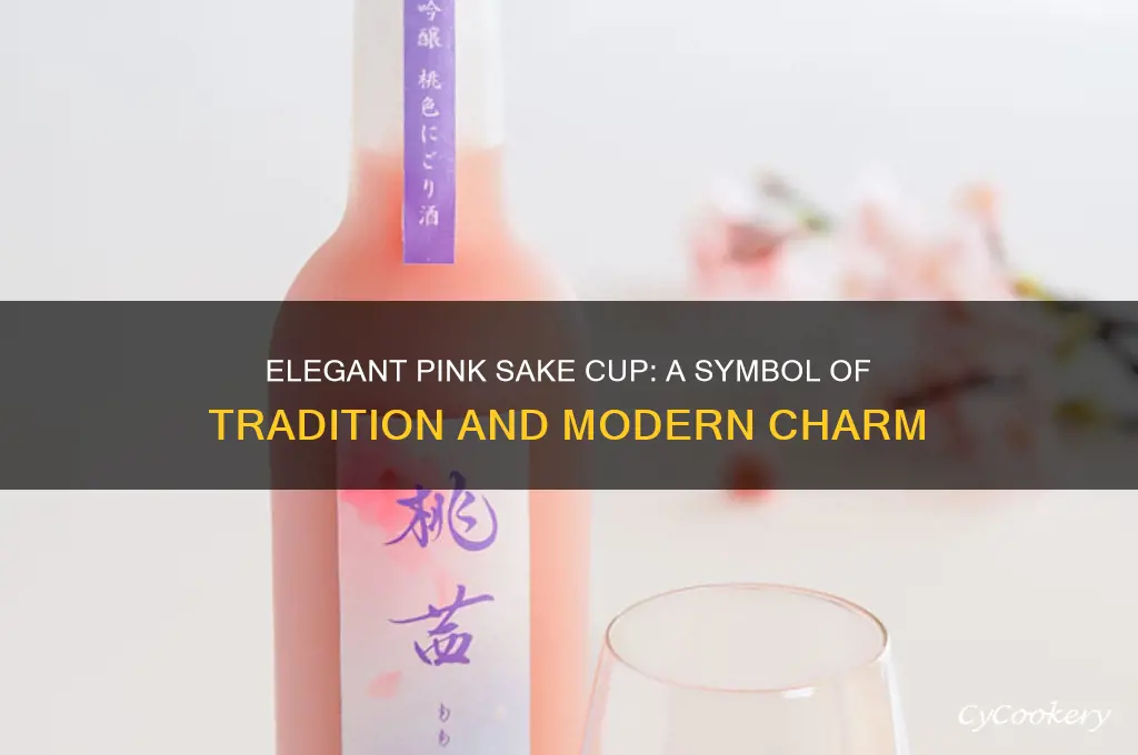 pink sake cup