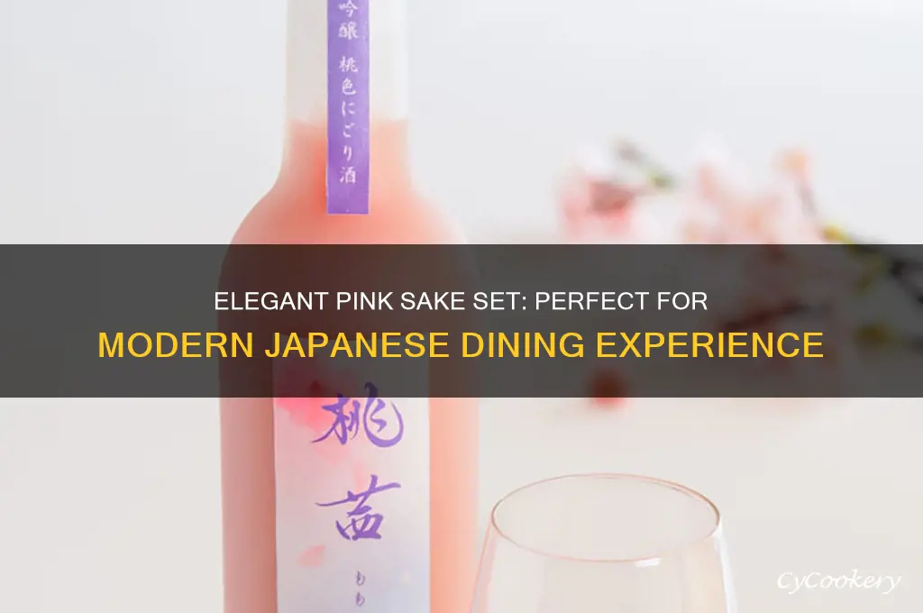 pink sake set