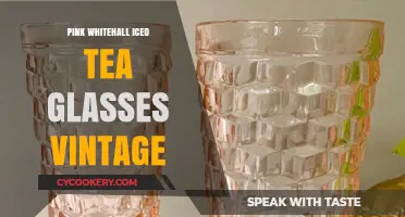 Vintage Pink & White Iced Tea Glasses: Whitehall's Timeless Elegance