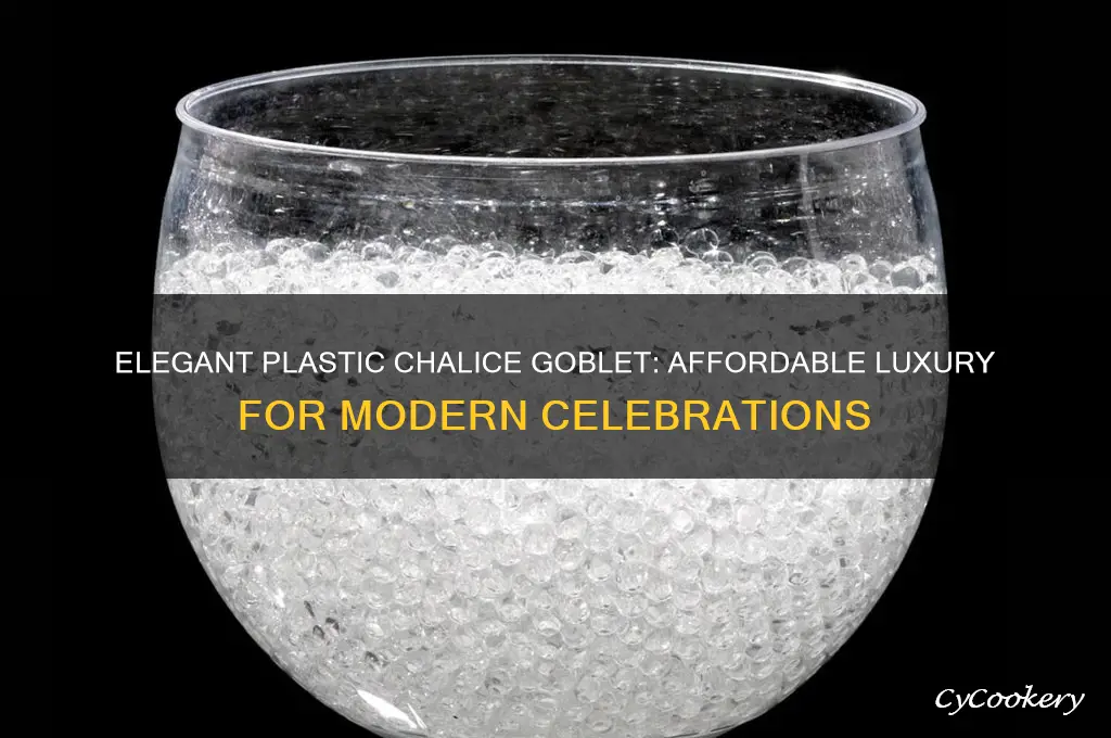 plastic chalice goblet