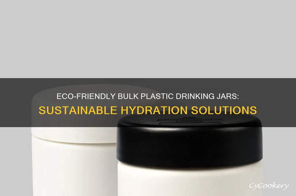 plastic drinking jars bulk