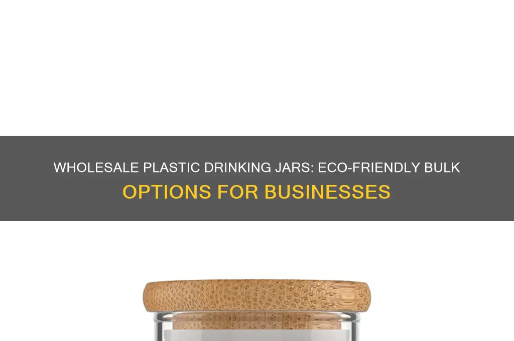 plastic drinking jars wholesale