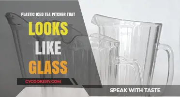 Elegant Plastic Iced Tea Pitcher: Glass-Like Design for Modern Tables