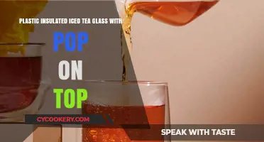 Eco-Friendly Plastic Insulated Iced Tea Glass with Pop-On Lid